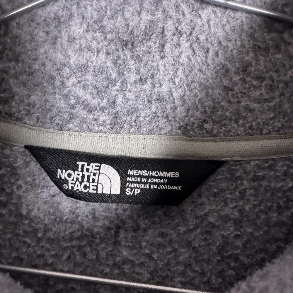 The North Face Gordon Lyons Full Zip Fleece Jacket Mens Size Small Gray Heather